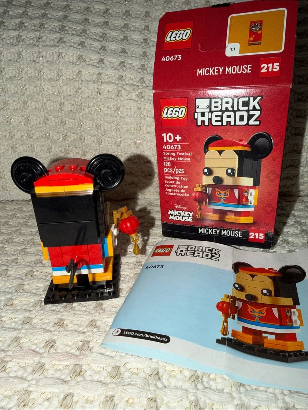 LEGO Disney Spring Festival Mickey Mouse 40673 BrickHeadz RETIRED Complete Set